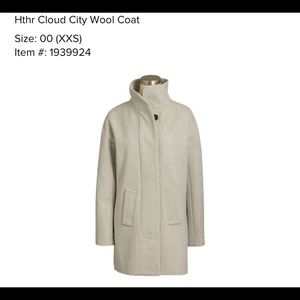 JCREW GREY JACKET COAT 00 XXS MID LENGTH